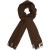 Scarf woven solid brown
