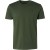 T-shirt crewneck solid basic dark green