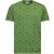 T-shirt korte mouw ronde hals print allover green