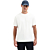 T-Shirt Crewneck Solid Basic Stretc White