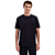 T-Shirt Crewneck Solid Basic Stretc Black