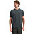 T-Shirt Crewneck Solid Basic Stretc Dark Steel