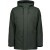 Jacket mid long fit hooded softshel dark green