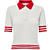 ONLSUNNY SS POINTELLE POLO KNT Cloud Dancer/Barbad
