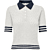ONLSUNNY SS POINTELLE POLO KNT Cloud Dancer/Navy B