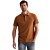 Short sleeve polo garment dyed piq Glazed Ginger