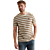 Short sleeve r-neck stripe mel jer Bone White