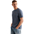 Short sleeve r-neck two tone textu Bijou Blue