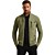 Zip jacket knit sweat combination Oil Green