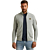 Zip jacket cotton structure knit Light Grey Melee