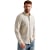 Long sleeve shirt 2 tone cotton li Bone White