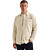 Long sleeve shirt Quilt Poplin Bone White
