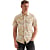 Short Sleeve Shirt Print on pique Apricot Cream