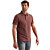 Short sleeve polo garment dyed piq Roan Rouge