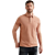 Short sleeve polo pique garment dy Rose Dawn