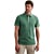 Short sleeve polo pique garment dy Deep Sea