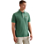 Short sleeve polo pique garment dy Deep Sea