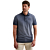 Short sleeve polo cold dye pique Vintage Indigo