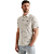 Short sleeve polo slub jersey all Egret