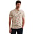 Short sleeve polo printed fine piq Cloud Pink