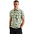 Short sleeve polo printed fine piq Cameo Green