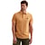 Short sleeve polo pique garment dy Gold Earth