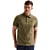 Short sleeve polo jersey jacquard Dusky Green