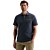 Short sleeve polo pique melange Sargasso Sea
