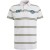 Short sleeve polo rugby stripe piq bright white