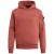 Hoodie sweater met muts brushed etruscan red