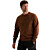 Crewneck semi brushed garment dye Cappuccino