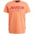 T-shirt korte mouw ronde hals jersey mock orange