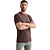 Short sleeve r-neck two tone textu Moonscape
