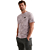 Short sleeve r-neck aop cotton slu Lavender Frost