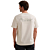 Short sleeve r-neck heavy open end Egret