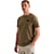 Short sleeve r-neck structure fabr Dusky Green