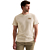 Short sleeve r-neck structure fabr Egret