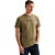 Short sleeve r-neck cotton elastan Dusky Green