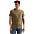 Short sleeve r-neck jacquard jerse Dusky Green