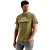 Short sleeve r-neck open end jerse Mosstone