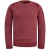 R-neck cotton rib melee knit rosewood