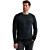 R-neck cotton rib melee knit Salute