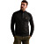 Half zip collar cotton rib melee k Black
