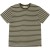 Loose t-shirt light army striped