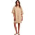 Regular length wide dress with sleeve detail