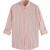 Dobby stripe roll up sleeves coral stripe