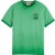 Cold dye tee with chest artwork amazon green