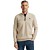 Half zip collar cotton bonded moul White Pepper
