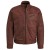 Leather sheep jacket tiramisu bruin