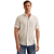 Short Sleeve Shirt Linen Cotton bl Cloud Dancer